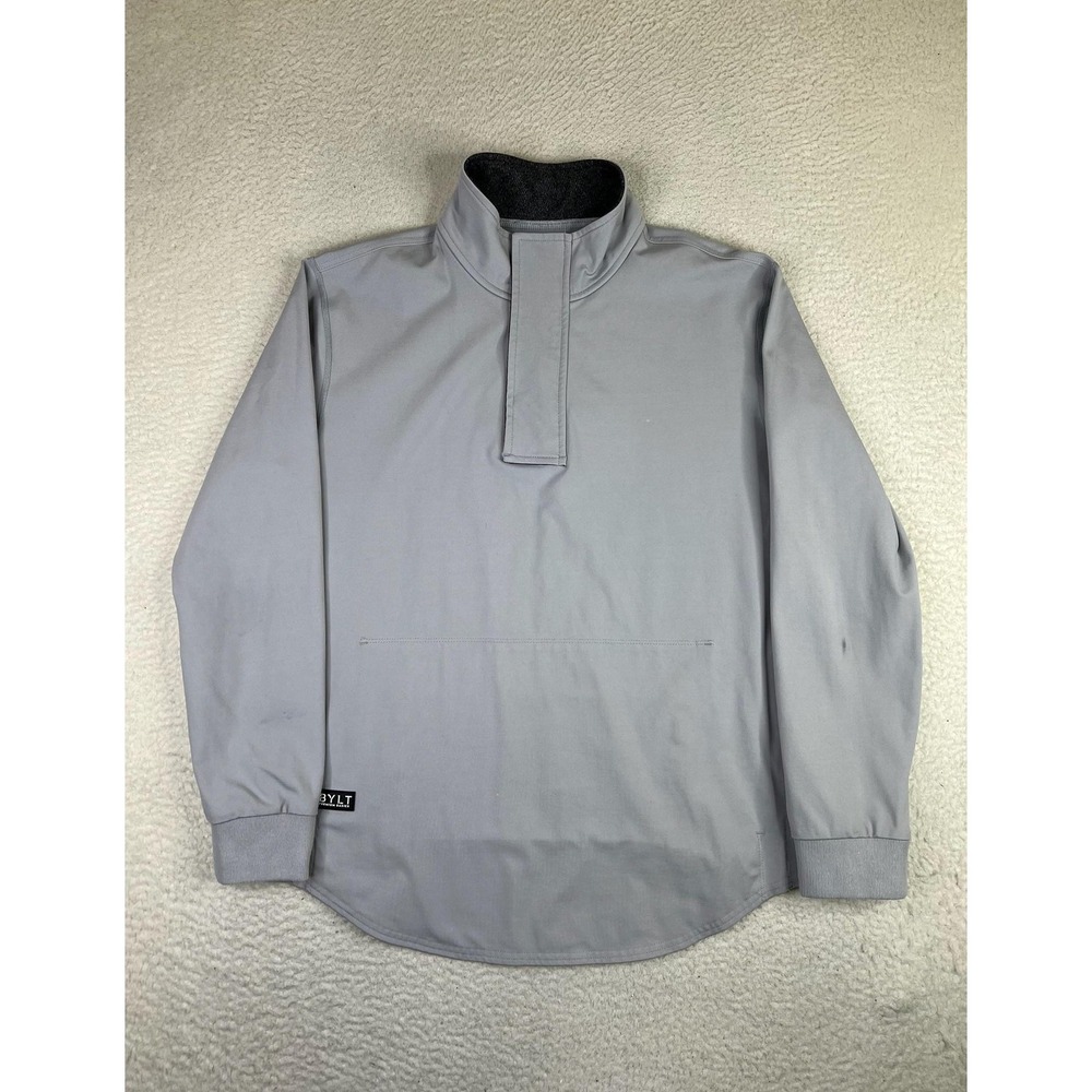 BYLT Fairway 1/4 Zip Pullover Mens Medium Gray Long Sleeve Premium Basics